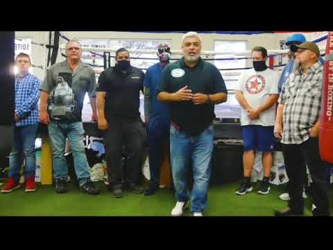 Ian Schoolboy Garrett - Receiving NBA Belt - Plant City Boxing Club Florida Fight Life Scene Network