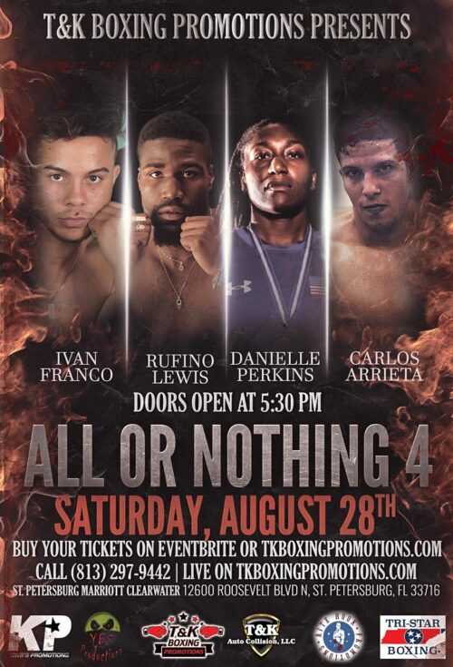 Boxing Event Florida - All Or Nothing 4 - Get Tickets St Petersburg Marriott Clearwater